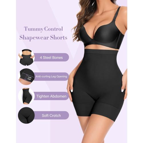 YADIFEN Tummy Control Shapewear Shorts Thigh Slimmer High Waisted Shapewear Women Girdles Shorts Women Shapewear Under Dress