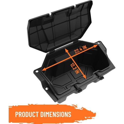 SAUTVS UTV 73QT Cargo Box for RZR PRO XP/RZR Turbo R/PRO S 2020-2026, Forward Poly Water Resistant 73 QT Forward Cargo Storage Box Accessories, Replace #2883751