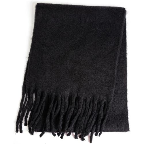 AUSEKALY Women's Scarf Big Colorful Thick Blanket Wrap Winter Oversized Warm Chunky Scarves Solid
