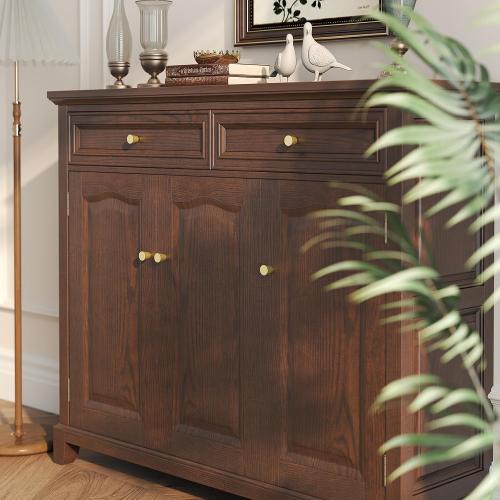 homdiy 25 Pack Gold Knobs Brushed Brass Cabinet Knobs Small Drawer Pulls Round Gold Kitchen Cabinet Hardware