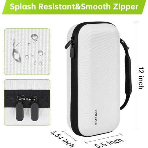 YOREPEK Golf Glove Holder with Removable Glove Shaper, Protective Hard Shell Golf Accessories Case Bag with 2 Dividers Fits Balls, Tees, Markers, Cool Gifts for Golfers