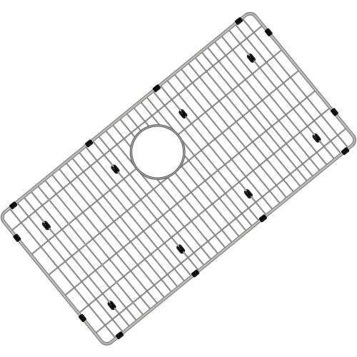 CTXBG2614 Sink Grid, Stainless Steel Bottom Grid 26-3/8 x 14-3/8 x 1-1/4 Single Sink Bowl Protector for Kitchen, Bathroom, Yard, Office, Basement, Garage
