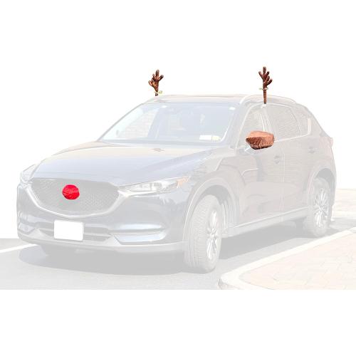Red Co. Reindeer Antlers Christmas Kit Products (Full Kit with Ear Mirror Covers)