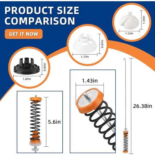 W11130359 MVWB765FW3 MVWB765FW4 WTW7500GC2 Washer Suspension Rod Kit Compatible for Whirl.pool May.tag Ken.more Cros.ley 7MWTW7000EW0 7MWTW7300EW0 MVWB765FW4 MVWB765FW3-BY MIFLUS
