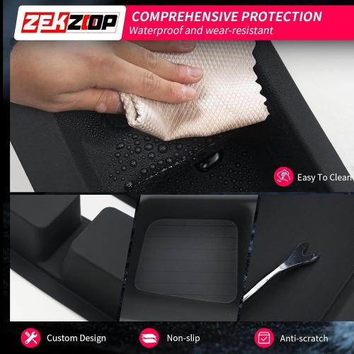 2PCS Cargo Side Storage Tray Compatible with 2025 2026 Toyota 4Runner 5 Seats Rear Trunk Side Storage Box Slot Pockets Silicone Cup Holder Organizer for 4 Runner Accessories (2PCS Cargo Tray)