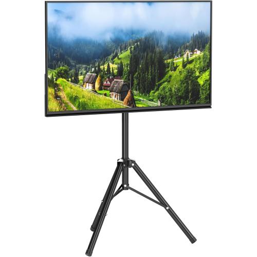 Portable TV Tripod Stand Tilt Mount for 32 to 55 inch LCD LED Flat Screen TV Display Floor Stand