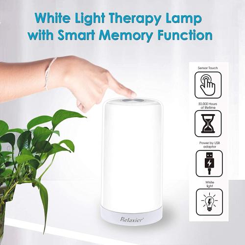 Light Therapy Lamp, 10,000 LUX UV-Free 360-Degrees Sunlight Lamp, Happy Lamp, Mood Light With Touch Control - 1802F