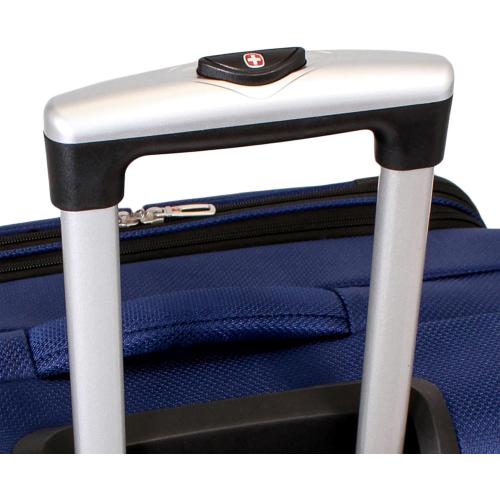 SwissGear Sion Softside Expandable Luggage, Blue, Carry-On 21-Inch