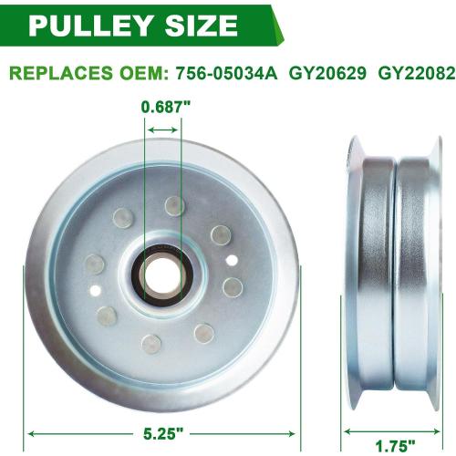 42 Inch Mower Deck Rebuild Kit Fit for John Deere LA145 LA120 LA125 D110 D130 D125 LA105 42 inch Tractor Parts Spindle GY21098 Blade AM13732 Idler Pulley GY20629 GY20067 Pulley GX20367 Belt GX20072