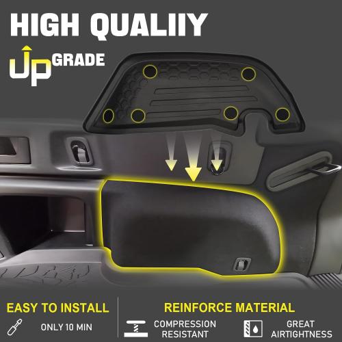 Color Black Cargo Side Protectors (2-Piece Set) - Exact Fit for Subaru Outback 2020 2021 2022 2023 2024 2025 Models - Heavy Duty Rubber Trunk Liner Replacement for OEM J501SAN260 - Interior Car Accessories