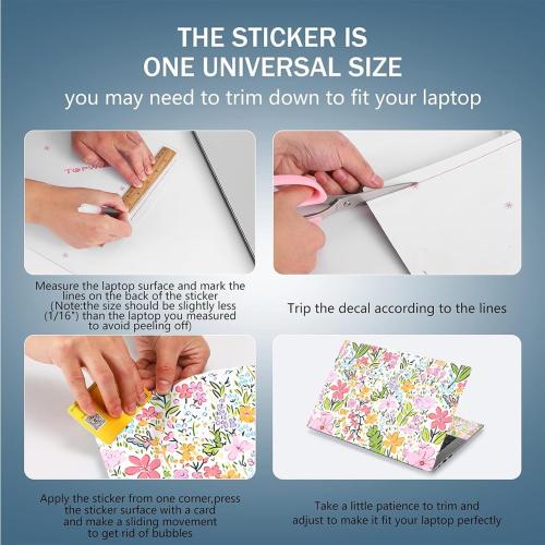 RICHEN Laptop Notebook Skin Sticker Cover Decal, 12 13 13.3 14 15 15.4 15.6 inch Laptop Vinyl Skin Sticker Cover Art Protector Notebook PC (NEK-54)