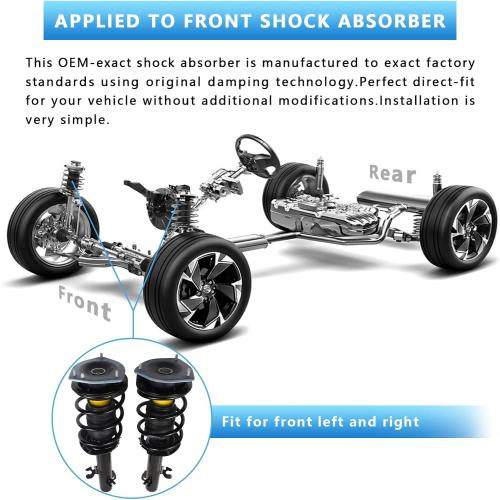 Front Shock Strut Assembly Left & Right Compatible with Mini Cooper 2007–2015 — Replace OE# 31316780471/31316780472