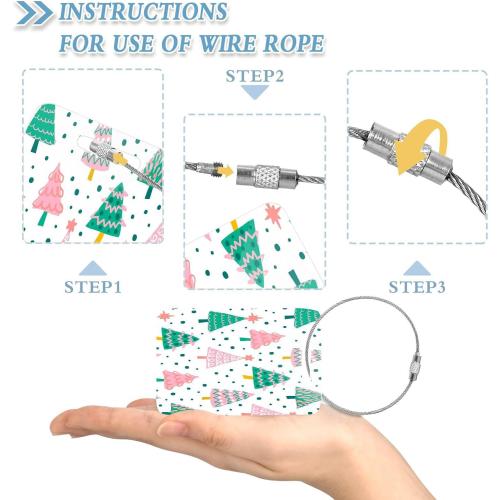Christmas Tree Luggage Tags for Suitcase 2PCS Acrylic Suitcase Tags Identifiers Travel Bag Tags Backpack Handbag Baggage Labels