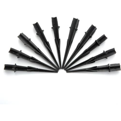 Replacement Stakes for Christmas Candy Cane Lights Outdoor 10PCS - Size 0.72 * 5 Inches, Plastic Candy Cane Pathway Markers Lights Spike, Used to Maintain Candy Cane Pathway Lights