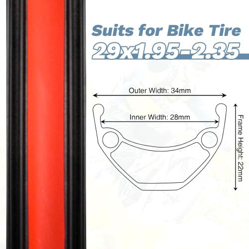 Bike 26/27.5/29 Inch MTB Wheel Set Aluminium Alloy Double Wall Rims for Mountain Bike，Bicycle Wheelsets with Bearing Hubs for DISC Brake compatibes with 7/8/9/10/11 Speeds Cassette