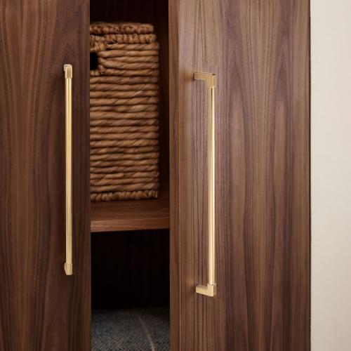 TUNNY 3Pack Classic Solid Cabinet Handles-10.08/256mm Screw Spacing Champagne Bronze Furniture Hardware Handles for Bathroom Dresser Kitchen Cabinets Bedroom Cabinet Pulls
