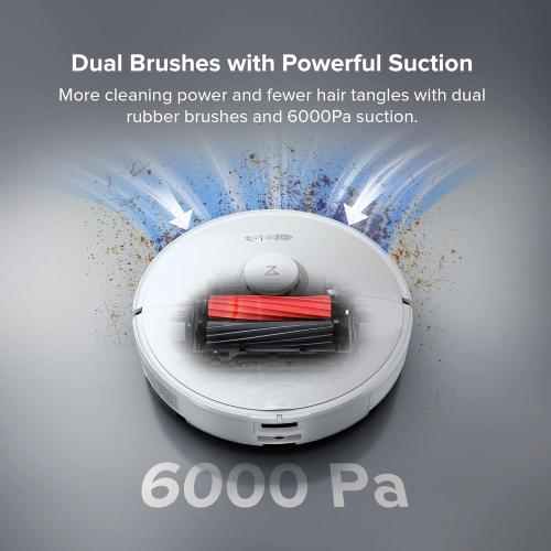 roborock S8 Pro Ultra Robot Vacuum and Mop, Auto-Drying, Self-Washing, Liftable Dual Brush & Sonic Mop, 6000Pa Suction, Self-Refilling, Self-Emptying, Obstacle Avoidance, White (RockDock Ultra Series)
