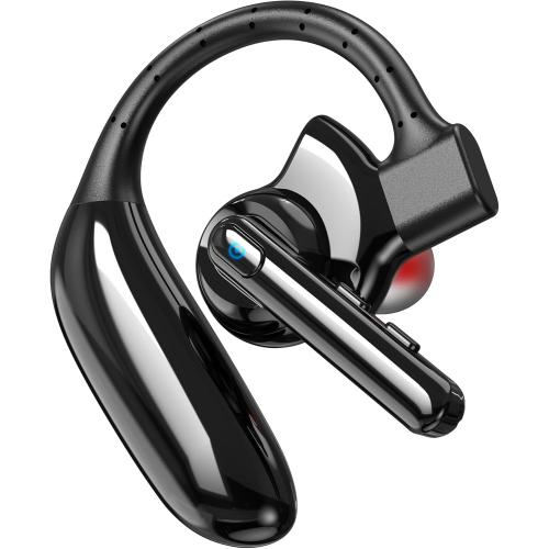 Bluetooth Headset Dual-Mic V5.4 Wireless Bluetooth Earpiece Noise Canceling Hands-Free Headphones 14 Hours Talking Time 140H Standby for Cell Phones iPhone Android Trucker,Office,Driving,Business