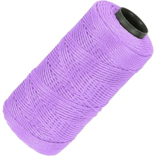 MECCANIXITY Nylon String 3 Strands Twisted Mason Line 1.5mm x 218 Yards Nylon Twine String for DIY Projects, Home Improvement, Gardening, Gift Wrapping, Christmas Party Supplies, Light Purple
