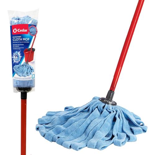 O-Cedar Microfiber Cloth Wet Mop,Blue/Red