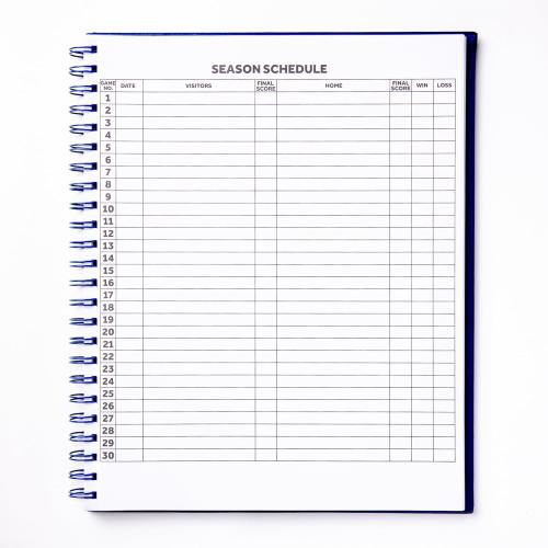 Blue Murray Sporting Goods Premium Baseball Softball Scorebook - 60 Games | Stats Score Keeper Book for Adult & Youth Baseball/Softball