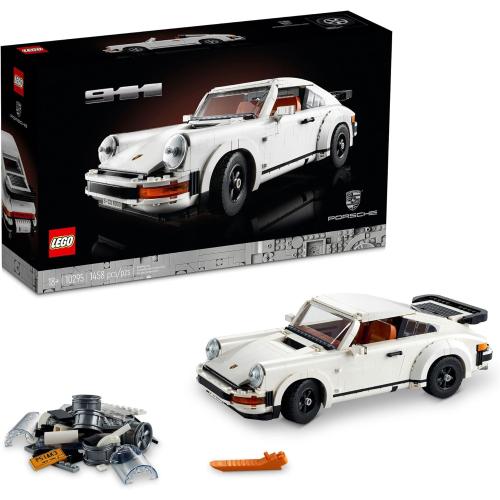 LEGO Icons Porsche 911 10295 Building Set, Collectible Turbo Targa, 2in1 Porsche Race Car Model Kit for Adults and Teens to Build, Gift Idea