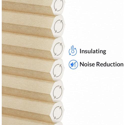 SBARTAR Cellular Shades , Window Blinds Cordless , Blinds for Windows , Window Shades for Home , Window Coverings , Cellular Blinds , Door Blinds , Morning Croissant, 46W X 48H