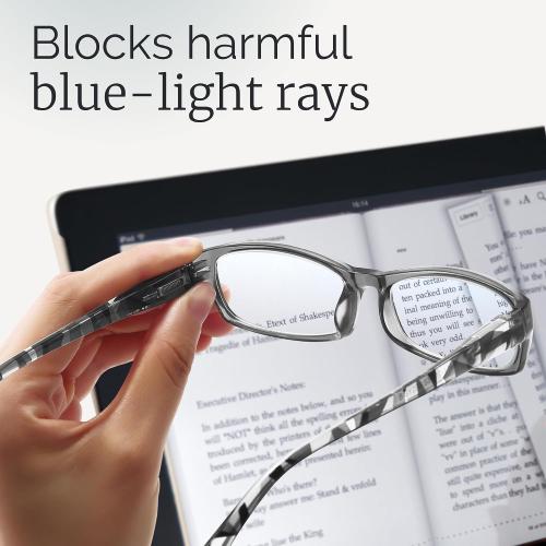 Gaoye 2.25 Reading Glasses for Women, 6 pack Fashion Readers for Women Spring Hinge Eye Glasses, Blue Light Reading Glasses