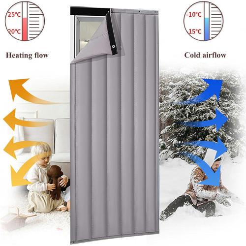 Thermal Insulated Door Curtain,Winter Doorway Cover Screen, Soundproof Blanket, Privacy Curtains,tapestry Windproof Waterproof Warm Cold Protection,for Living Room Garage Front Door Patio Kitchen