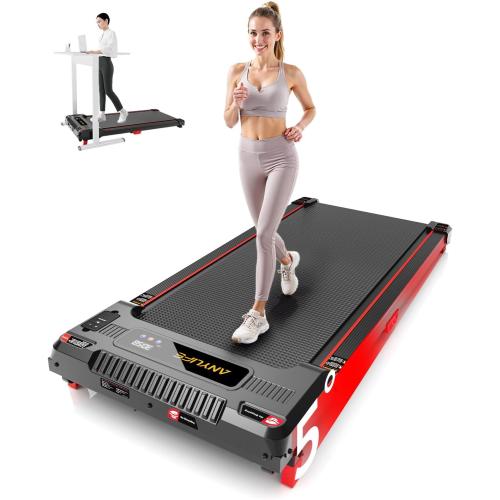Walking Pad Treadmill, Anylife Incline Walking Pads Under Desk 330lb Capacity, 2.5HP Portable Treadmills for Home, Compact Treadmill Small Running Pad with LED Display, Remote Control