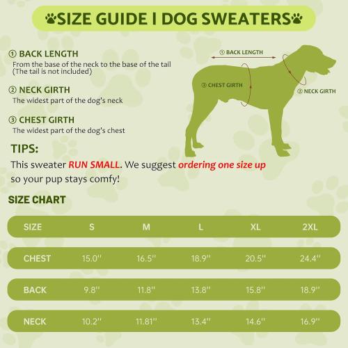 Small Dog Sweater with Zipper, Knitted Striped Pullover Dog Clothes for Cold Weather, Thick Warm Cozy Stretchy Sweater for Chihuahua, Bulldog, Dachshund, Pug(Red & White Strip, XXL)