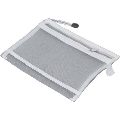 14PCS Zipper Mesh Pouch Double Layer A5 Size Nylon Mesh Zipper Pouch Bag