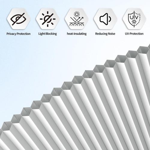 Myshade Arch Window Shades Half Circle Blackout Cellular Shades Cordless No Drill Blinds for Windows Half Moon Honeycomb Fabric No Tools Room Darkening Shades Easy Install (1PCS White 72 W X 36 H)