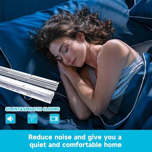 6 Pairs 21 Inch Undermount Soft Close Drawer Slides Full Extension Ball Bearing Hidden Rails with 3D Adjustable Locking Devices and Brackets