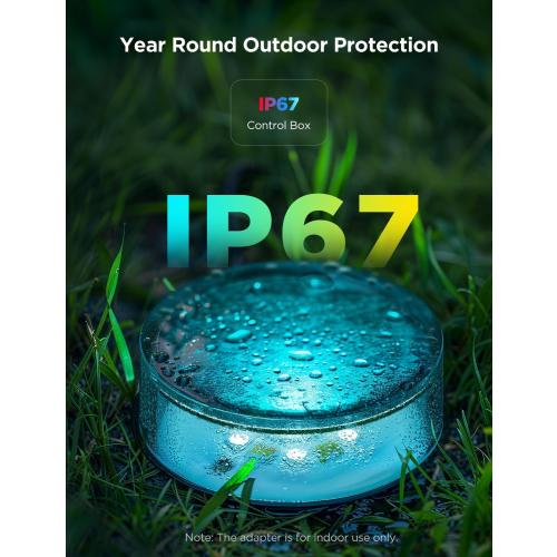 Govee Outdoor Ground Lights 2, 50ft Patio Decorations, 15 Pack | RGBIC Pathway Lights With 100LM Warm White, IP67 Waterproof, 63 Scene Modes, Works With Alexa, Google Assistant