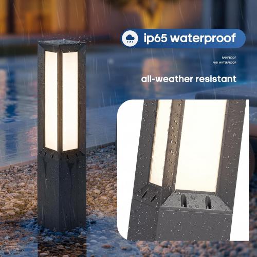 32 Solar Lanterns Outdoor Waterproof IP65 LED Outdoor Floor Lamp | 3000K Floor Lamps, Dusk to Dawn Large Solar Lantern, Modern Lanterns for Porch Patio Garden Landscape Lighting