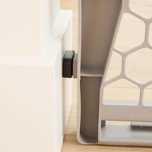 Regalo Safety 28-42 Extra Wide Expandable Baby Gate for Doorways & Bottom of Stairs, Pressure Mounted Safety Gate for Babies, Toddlers & Pets, Tested & Safe for 30 Years, American Designed and Owned