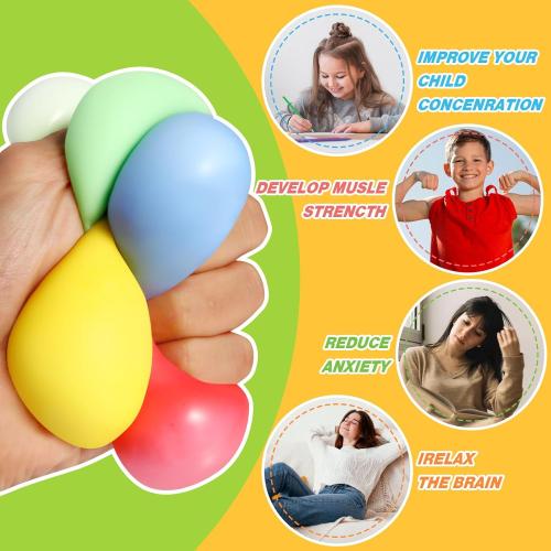 36 Pack Slow Rising Stress Cube Fidget Toys, Squishy Balls Sensory Fidget Toys for Kids Adults, Square Shape Fidgets for Classroom, Party Favors Pull Stretch Squishy Toy Classroom Prize Box Toys