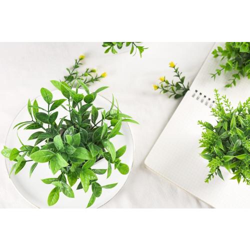 Der Rose 4 Pack Fake Plants, Greenery Potted Plants for Home Decor Indoor
