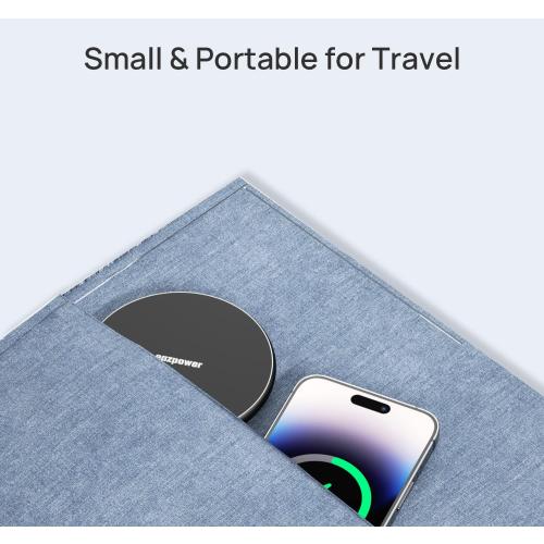 Wireless Charger for Thick Cases of 10MM/Popsocket/OtterBox, Phone Charger Pad, 15W Max Wireless Charging Pad for iPhone 16 Pro Max/15/14/13/12/11/Samsung Galaxy S24/S23/AirPods(with Adapter)