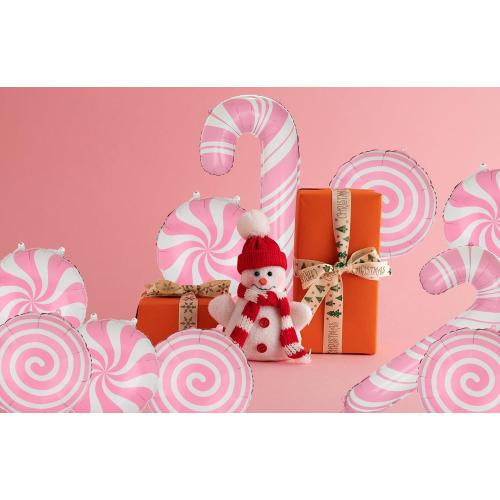 GGDE Pink Candy Balloons Set - 10 Pcs, Includes Windmill, Swirl & Candy Cane Balloons, Perfect for Christmas, Birthday & Baby Showers, Unisex, All Ages