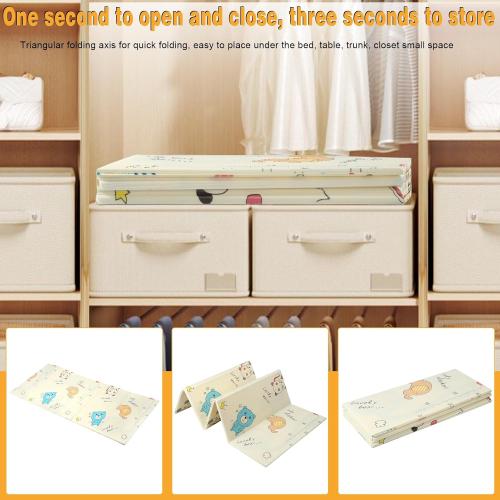 Baby Play Mat, 80x72 Inch Play Mat Perfect for Use Baby Playpen, Extra Large Crawling Mat with Cartoon Animal Pattern, Thick Foam Play Mat Portable Baby Floor Mat for Infant Toddler Giraffe