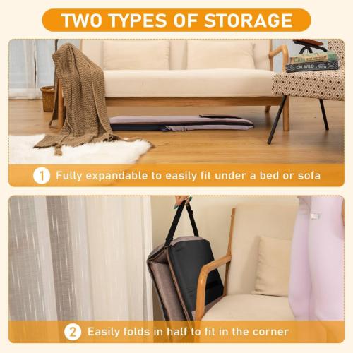 Floor Chair with Back Support 14-Position Adjustable Floor Chair Portable Ground Seating for Adults & Kids Foldable Meditation Seat with Japanese KOYO Bearings & Washable Linen Cover (Coffee)