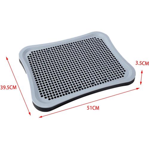 Pet Pee Toilet Puppy Potty Tray Easy to Clean Litter Bedding Box Potty Trainer Training Pads for Pets Accessories Kitten Bunny Small Animals, Black