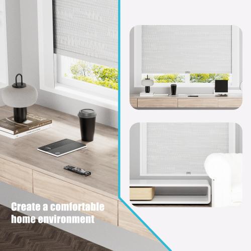 Light Blocking Strips, Light Blockers for Window Shades and Blinds, Block Light Along The Sides Blackout Side Tracks for Bedroom, White 4 Pcs