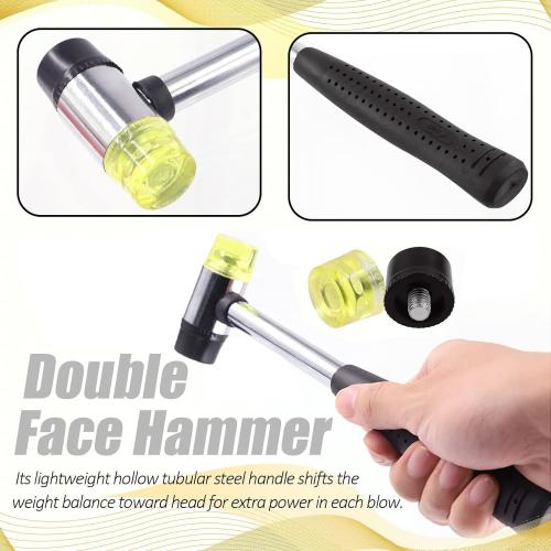 Rubber Hammer Small Plastic Mallet: Jewelry hammer Small rubber mallet Plastic hammers Soft hammers for use with jewelry, handicrafts, furniture assembly, etc.(25MM)