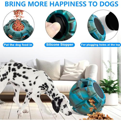 Yipetor Frozen Treat Dispensing Dog Toy - Large Chew Toy, Freezable Fillable Rubber, Reduces Anxiety, Easy to Clean, Interactive Puzzle (Large)