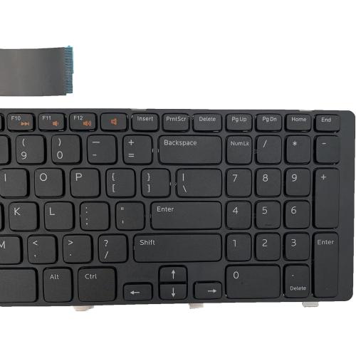 Laptop Replacement US Layout Keyboard for Dell 17R N7110 L701X L702X 5720 7720 XPS 17 L702X 3750 Black Frame