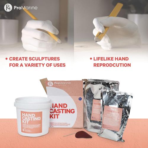 Hand Casting Kit Pro Marine 4-Liter Kit - DIY Mold-Maker for Creating Hand Sculptures, Unique Arts and Crafts Gift, for Couples, Weddings, Anniversaries, and Family Keepsakes