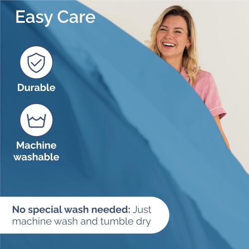 Twin XL Size 3 Piece Sheet Set - Comfy Breathable & Cooling Bed Sheets Set - Hotel Luxury Bedding for Women, Men, Kids, Teens, Boys & Girls - Deep Pockets, Soft, Wrinkle Free - Oeko-Tex - Denim Blue